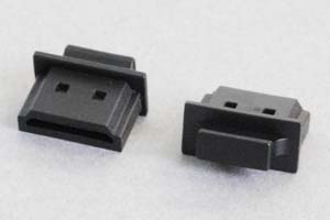防塵キャップ　HDMIメス端子用　ツマミ付き　黒